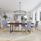 Set Of 2 Upholstered Parsons Dining Chairs, 38 in H x 19 in W x 23.5 in D