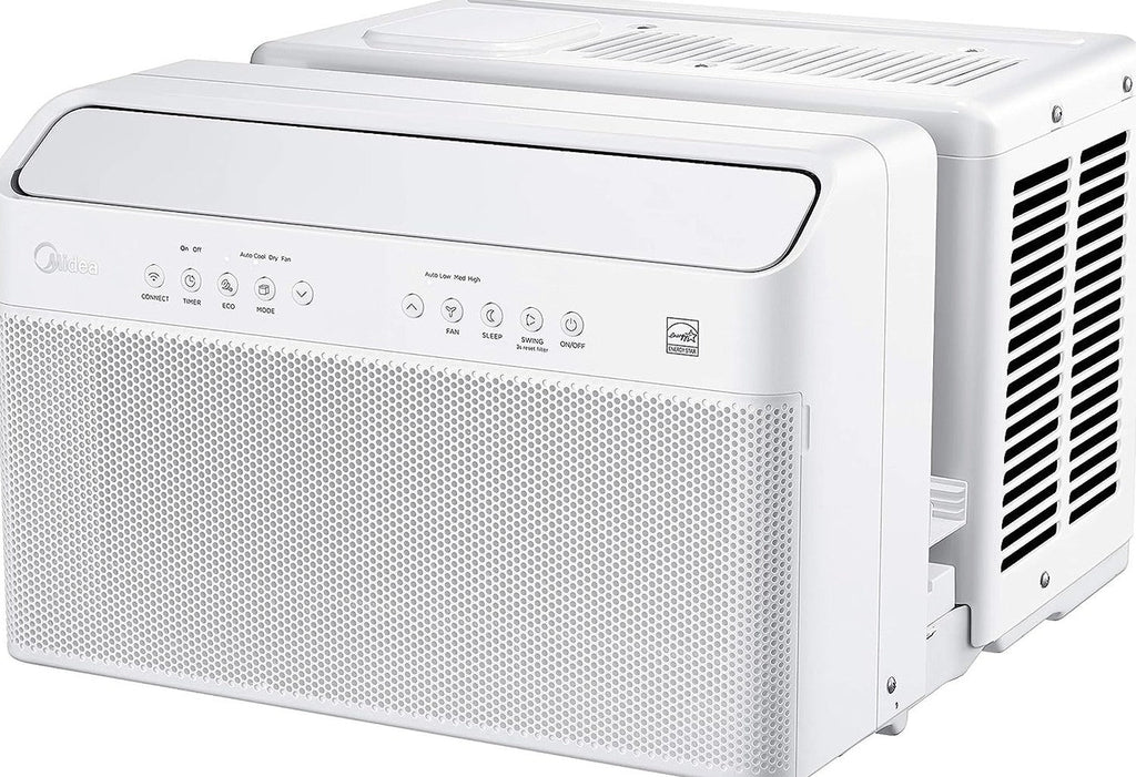 Midea U-Shaped Inverter Window Air Conditioner 12,000 BTU, White - MAW12V1QWT-cr