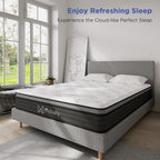 Mubulily 10 Inch Twin Hybrid Mattress In A Box With Gel Memory Foam