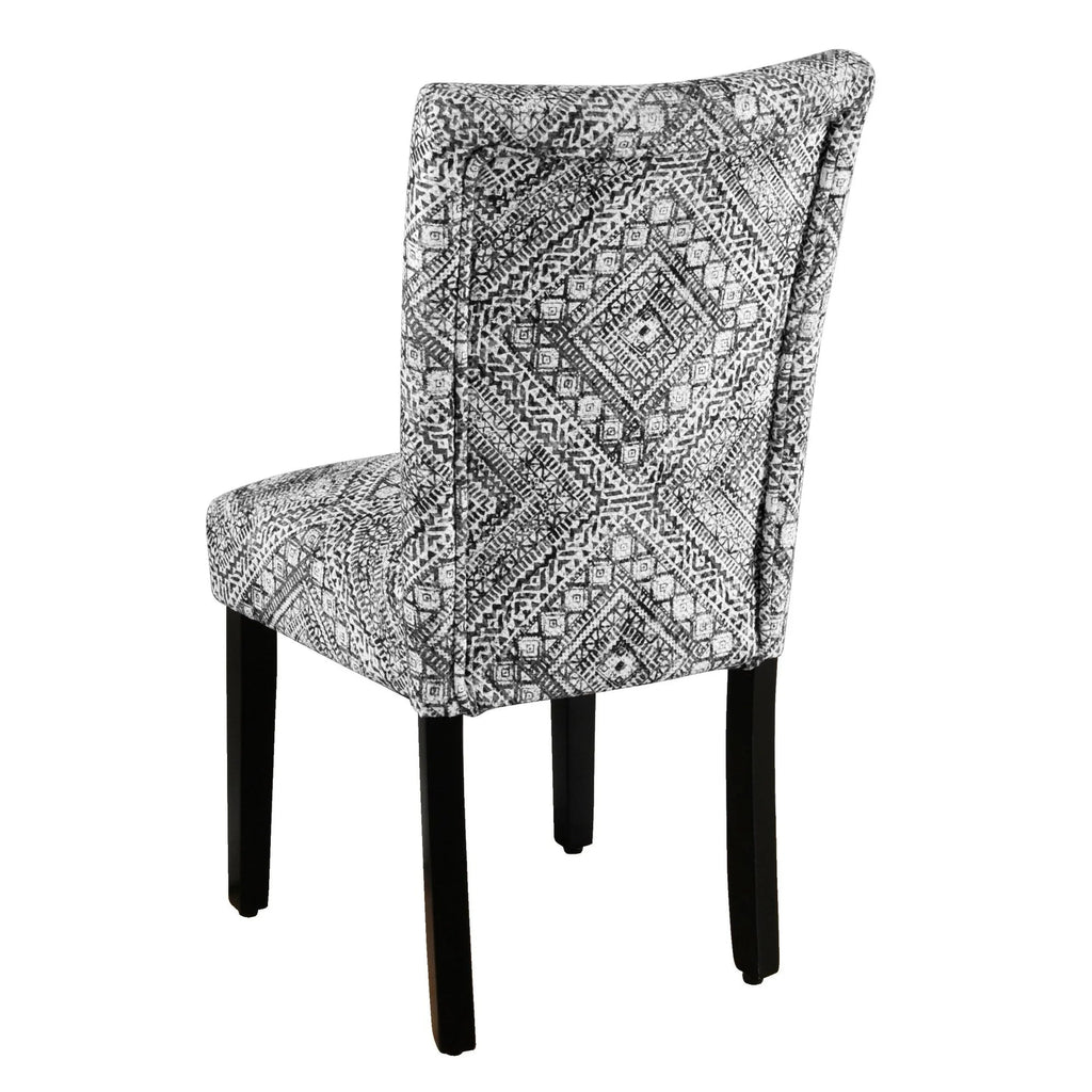 Set Of 2 Upholstered Parsons Dining Chairs, 38 in H x 19 in W x 23.5 in D