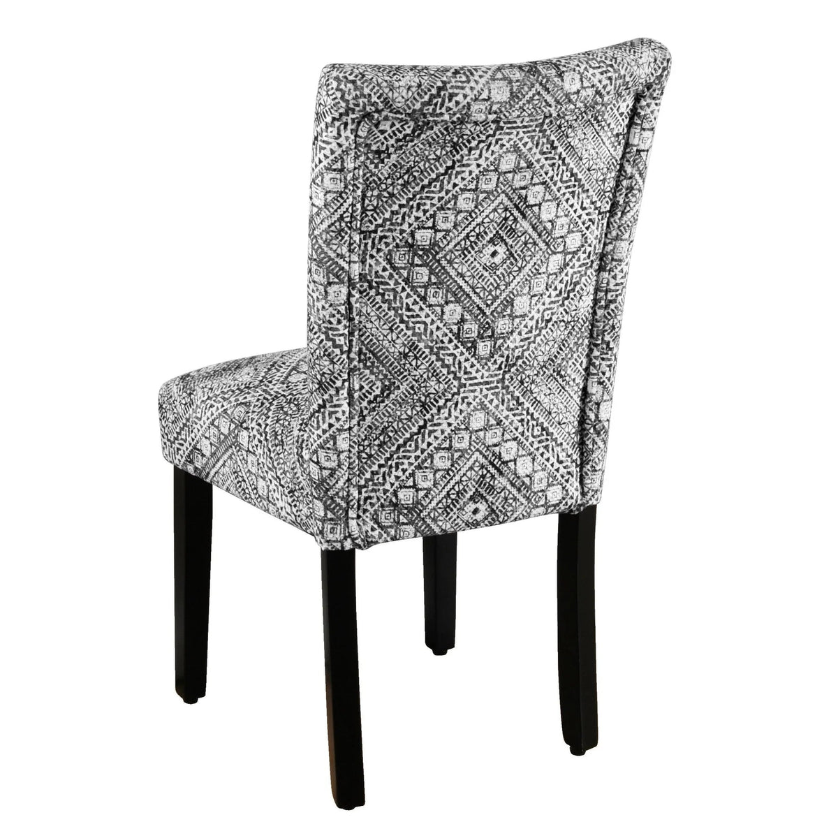 Set Of 2 Upholstered Parsons Dining Chairs, 38 in H x 19 in W x 23.5 in D
