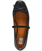 Women's Bow Mary Jane Ballet Flats - Round Toe, 0.5 Inch Heel