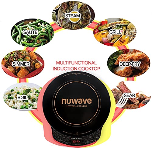 Nuwave Gold Precision Induction Cooktop With Large 8 Heating Coil - Gold