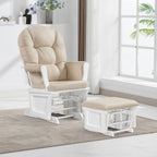 Lennox Furniture Glider Rocker Combo With Ottoman