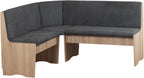 Generisch Corner Bench Dining Set, Sonoma Oak, 165 x 125 cm, Table 120/160 x 80 cm - VEDUTI