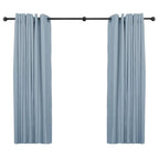 1 Inch Industrial Wrap-Around Curtain Rods, Matte Black, 28-48 in, 48-86 in, 86-120 in