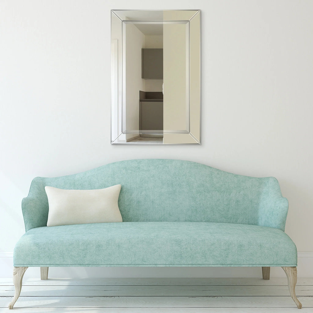 Rectangular Clear Beveled Wall Mirror - 3 Sizes