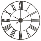 Round Metal Open-Frame Wall Clock