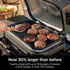Ninja 7-in-1 Portable Electric Outdoor Grill And Smoker With Thermometer, Grey - OG751BRN