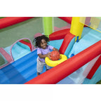 Up, In and Over Wonder Hoops 10ft Inflatable Bounce House Park With Basketball And Slide