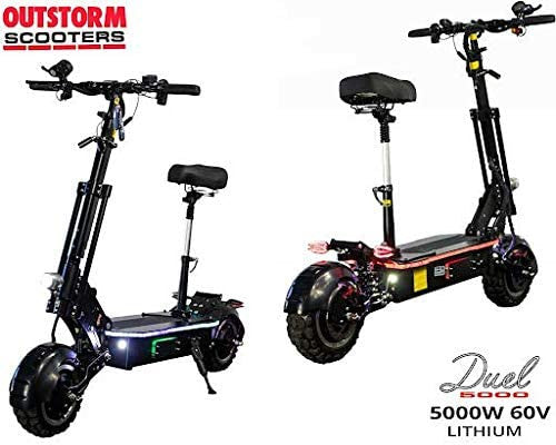 MAXX Electric Scooter For Adults, 5000W Dual Motor, 60V /38.5Ah Battery, 83 Miles Range, 60 MPH