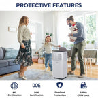 8000 BTU 3-in-1 Portable Air Conditioner With Dehumidifier And Fan Mode