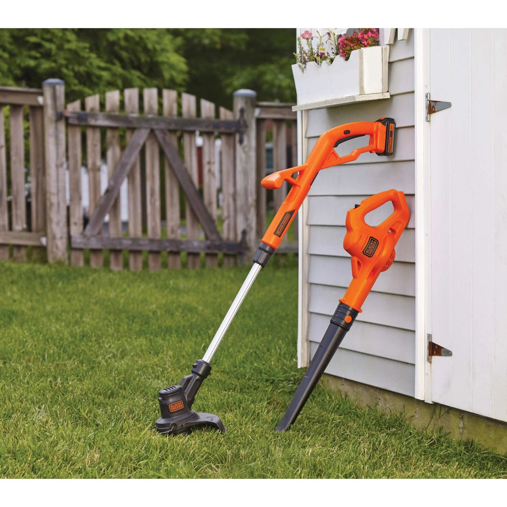 BLACK+DECKER 20V MAX Lithium 10 In. String Trimmer/Edger And Hard Surface Sweeper Combo Kit - LCC221