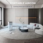 8000 BTU 3-in-1 Portable Air Conditioner With Dehumidifier And Fan Mode