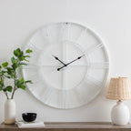 Round Metal Open-Frame Wall Clock
