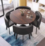 4-Person Round Conference Table And Chair Set
