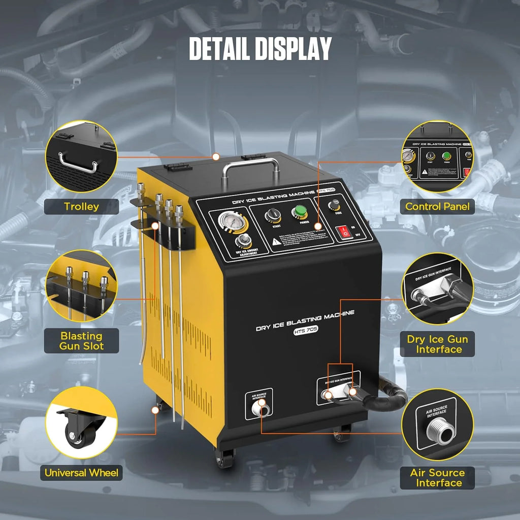 Dry Ice Blasting Machine 5KG 110V/220V - HTS705