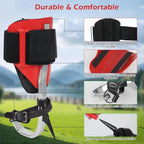 Tree Climbing Spikes Set With Safety Seat And 10FT Steel Wire Core Flip Line Kit