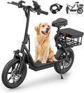 NAVIC Adult Electric Scooter With Seat, 49 Miles, 750W Peak, 1080WH - T1