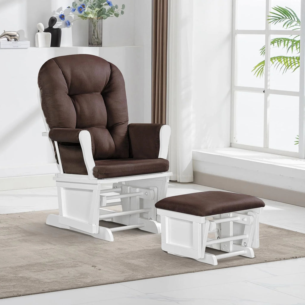 Lennox Furniture Glider Rocker Combo With Ottoman