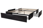 Allewie Queen Platform Bed Frame With 3 Storage Drawers