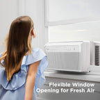 Midea U-Shaped Inverter Window Air Conditioner, 12,000 BTU, White - MAW12V1QWT-cr Renewed
