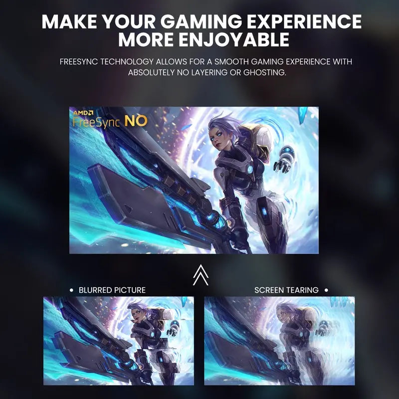 CRUA 24 inch 180Hz Curved Gaming Monitor FHD 1080P, Black - CR240DM