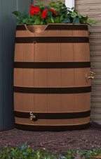 Good Ideas Rain Barrel, 65 Gallon, Terra Cotta - Rain Wizard 65