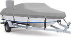 Fuprosico 600D Waterproof Winter Boat Cover With Motor Cover, 17-19 ft
