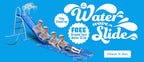 XDP RECREATION Water Wave Slide, 6 Foot, Blue, Built-In Adjustable Sprinkler