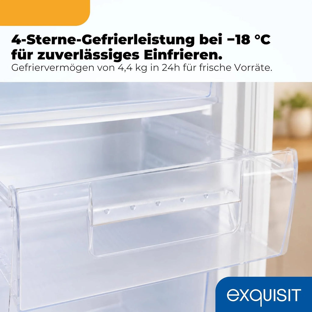 Exquisit Freezer, 91 L, 4 Drawers - GS581-040C