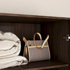 2-Door Wardrobe Closet Armoire With 2 Drawers And Clothes Rail - 70.9H x 31.5W x 19.1D