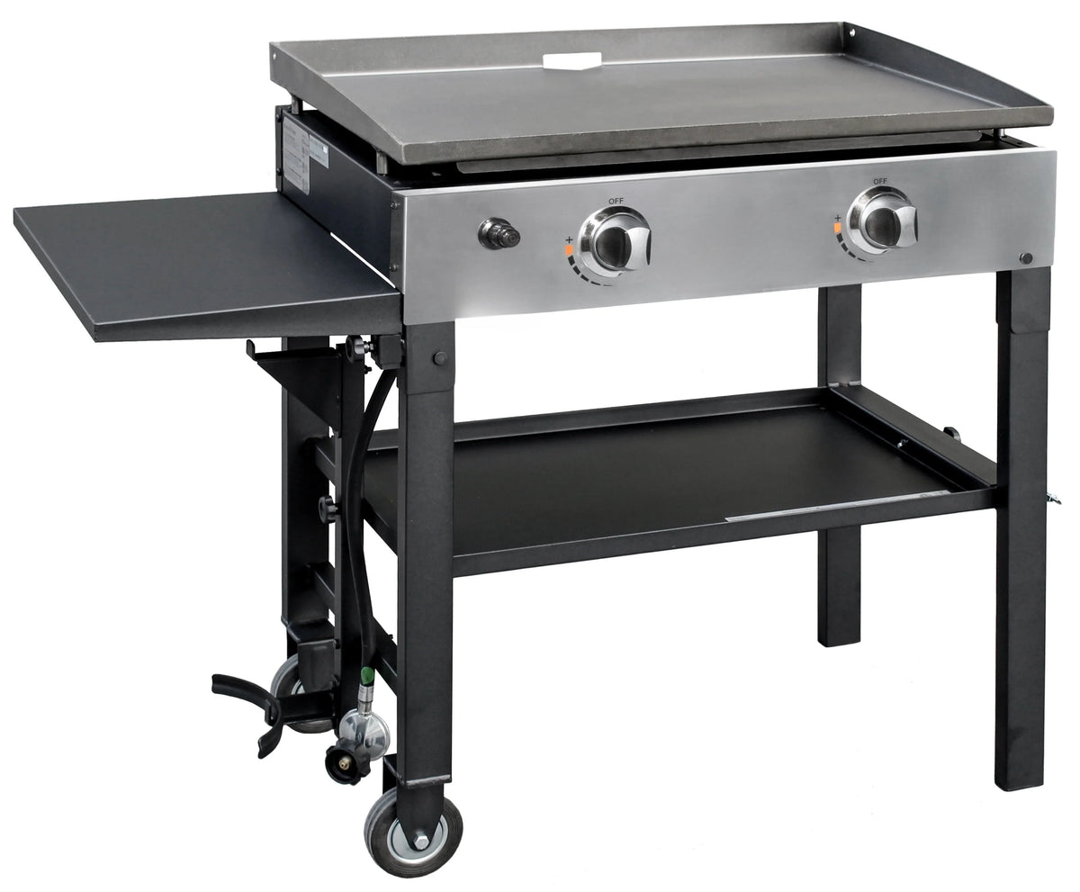 2-Burner 28 Inch Griddle Cooking Station With Stainless Steel Burners