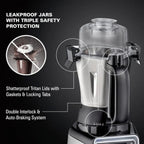 Hamilton Beach Professional Juicer Mixer Grinder, 2.2 HP, 120V, 3 Stainless Steel Jars, 0.5, 1 And 1.5 Liters - 58770