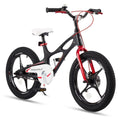 18 Inch Magnesium Alloy Kids Bike With Dual Disc Brakes, Lightweight Frame, Black