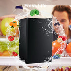 Galanz 3.3 Cu Ft One Door Mini Fridge, Black