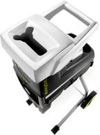 Electric Silent Wood Chopper/Deburr Machine, 15 Amp, 1.7 Inches, 21:1, 7 Inch Wheels - Green