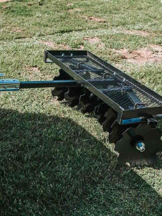 Titan Distributors Inc. 4-Ft Notched Disc Harrow Attachment Pull Behind for ATV and UTV - NO250072