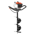 VEVOR 52CC 1450W Fuel-Powered Post Hole Auger With 6in And 10in Bits - D52-F