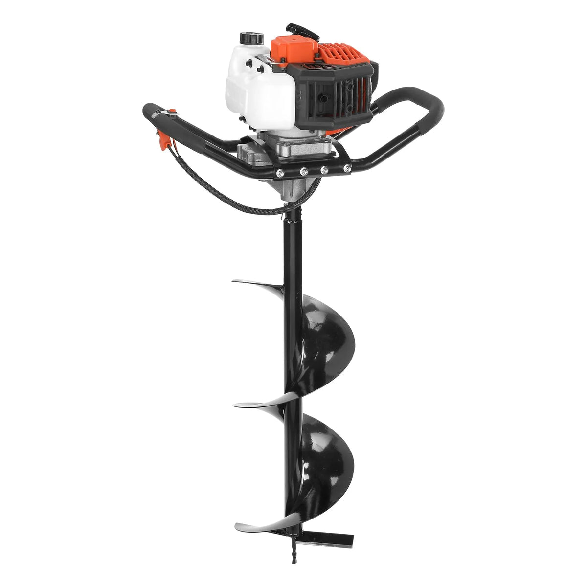 VEVOR 52CC 1450W Fuel-Powered Post Hole Auger With 6in And 10in Bits - D52-F