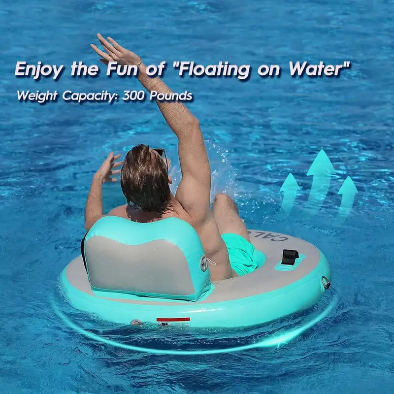 Inflatable Floating Ring Hammock And River Tube - 6-Circle, 8-Circle, 10-Circle Or 3-6-Circle