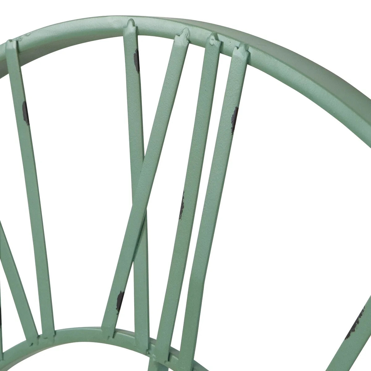Round Metal Open-Frame Wall Clock