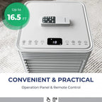 8000 BTU 3-in-1 Portable Air Conditioner With Dehumidifier And Fan Mode