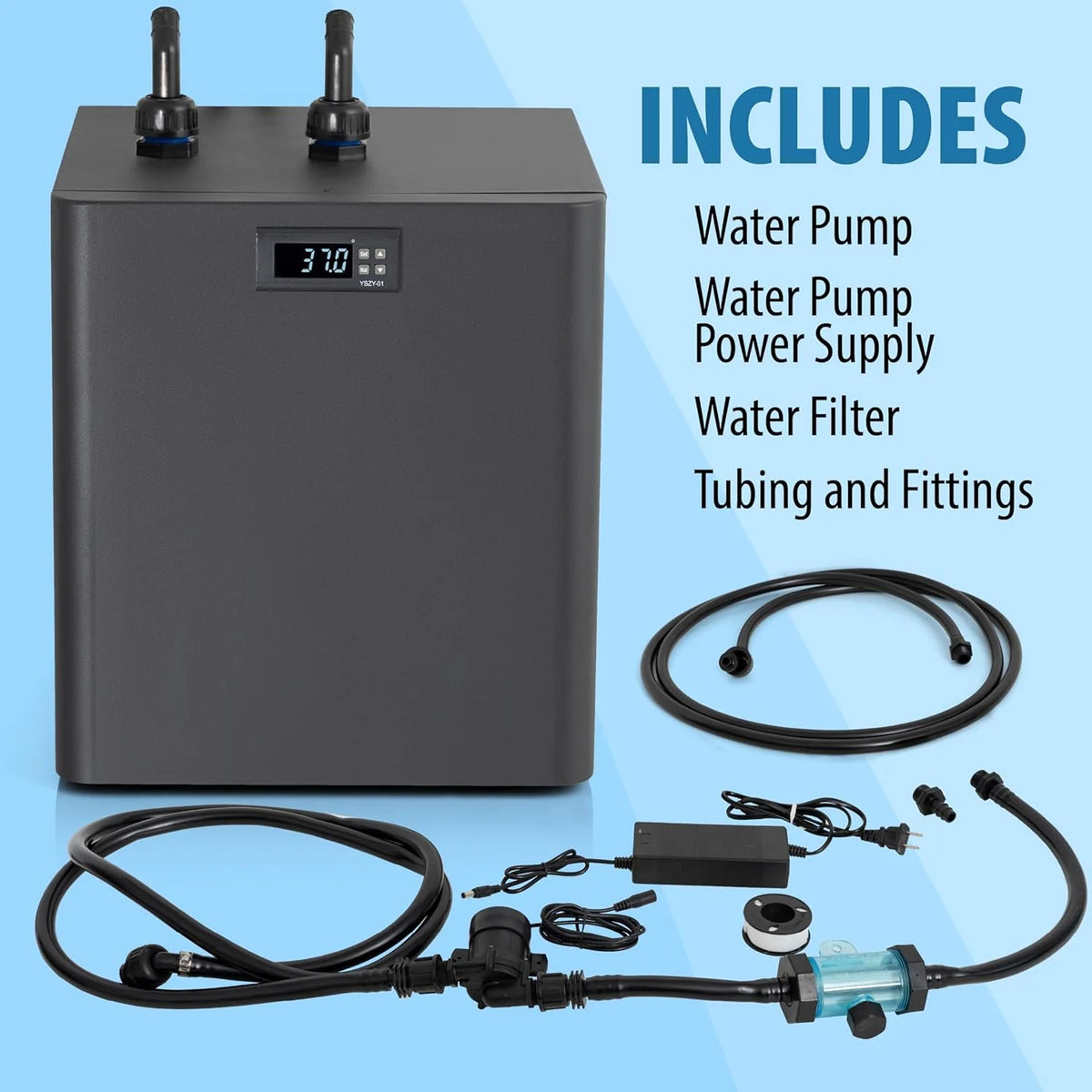 Polar Revive Ice Bath Chiller With Hoses And Pump - 1 HP