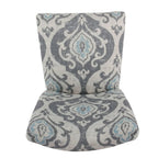 Set Of 2 Upholstered Parsons Dining Chairs, 38 in H x 19 in W x 23.5 in D