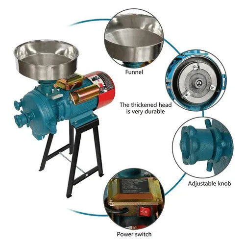 Commercial Electric Corn Wheat Grain Mill Grinder, 3000 W