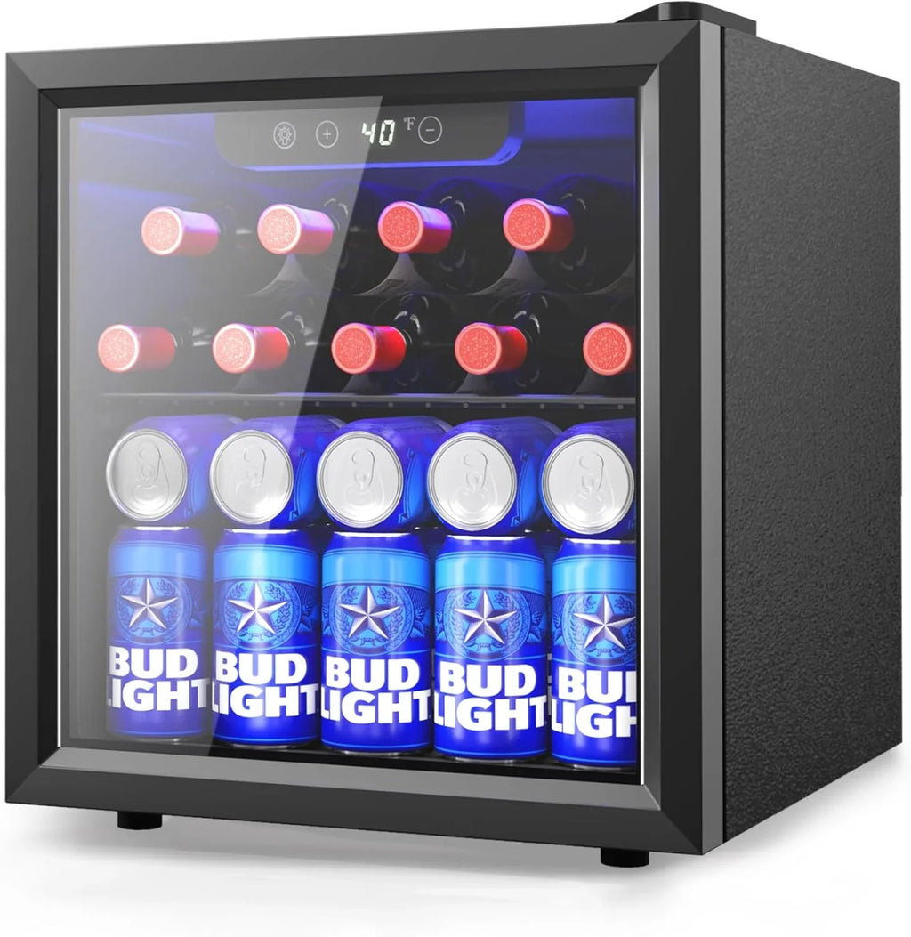 Icyglee Beverage Refrigerator 3.2 Cubic Feet 126 Can Silver - BR-110-IG-02X