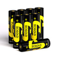 Scigold 18650 12600mWh Li-ion Rechargeable Batteries, 8-Pack