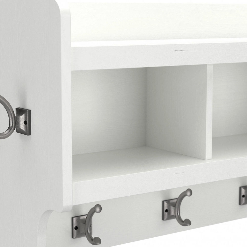 40 Inch Wall Mounted Coat Rack With Shelf and Cubbies