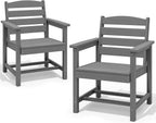 SERWALL 7-Piece HDPE Patio Dining Set, Aruba, 66.9in D x 32.2in W x 29.1in H
